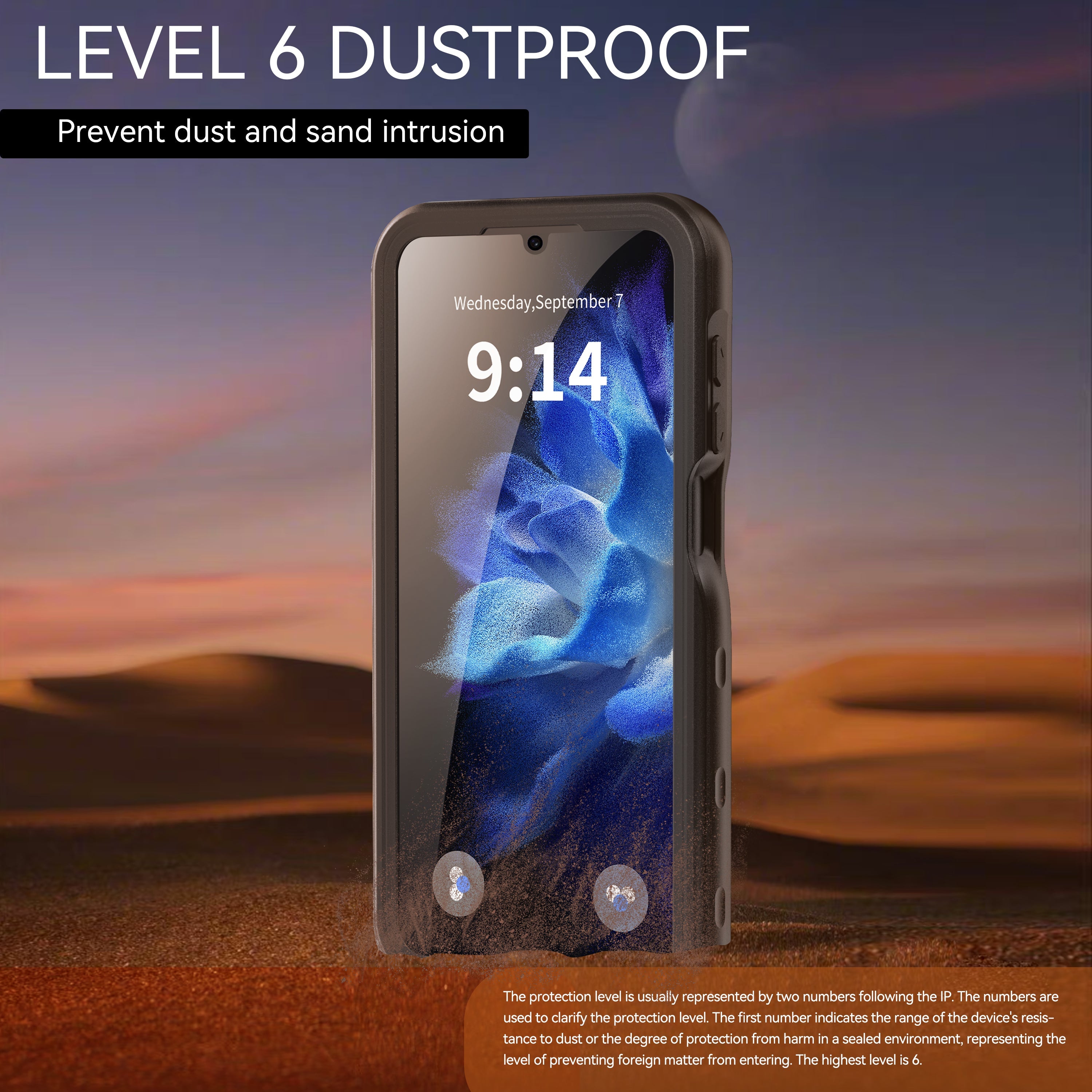 TPU+PET+PC material snowproof, waterproof, dustproof, and shockproof phone case(Samsung A16)