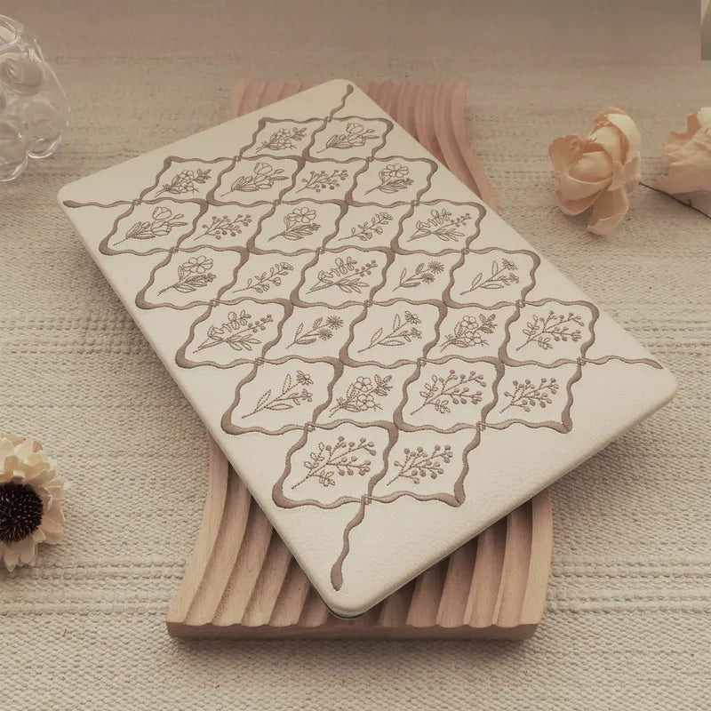 MacBook Case Embossed Flora Dark Brown