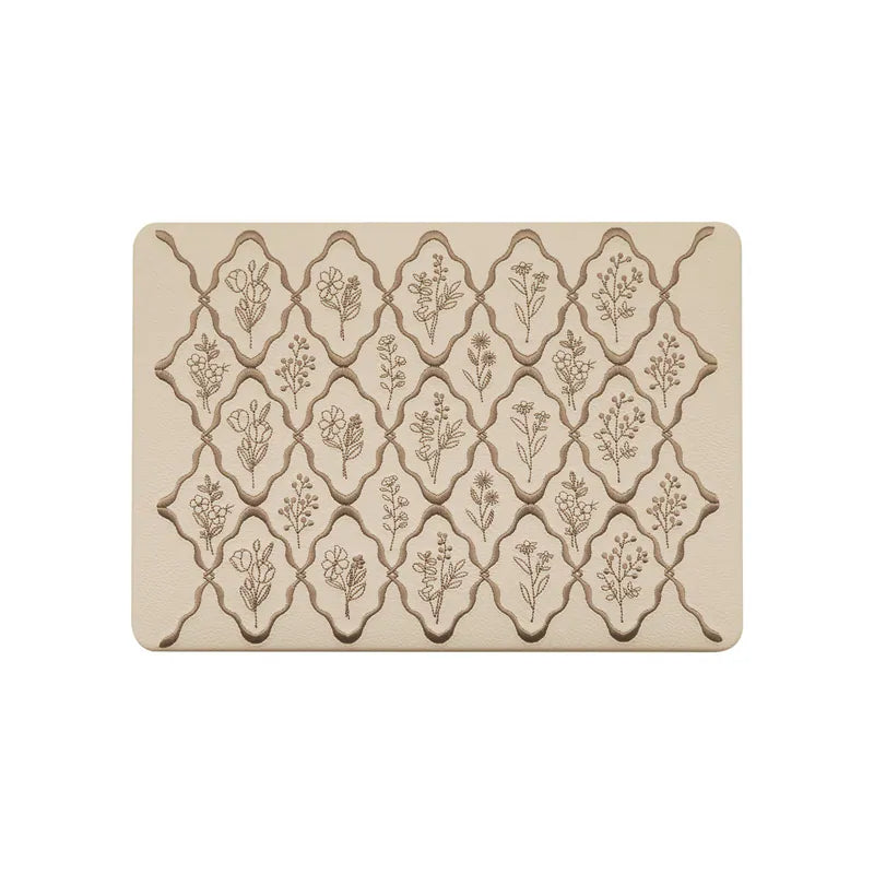 MacBook Case Embossed Flora Dark Brown