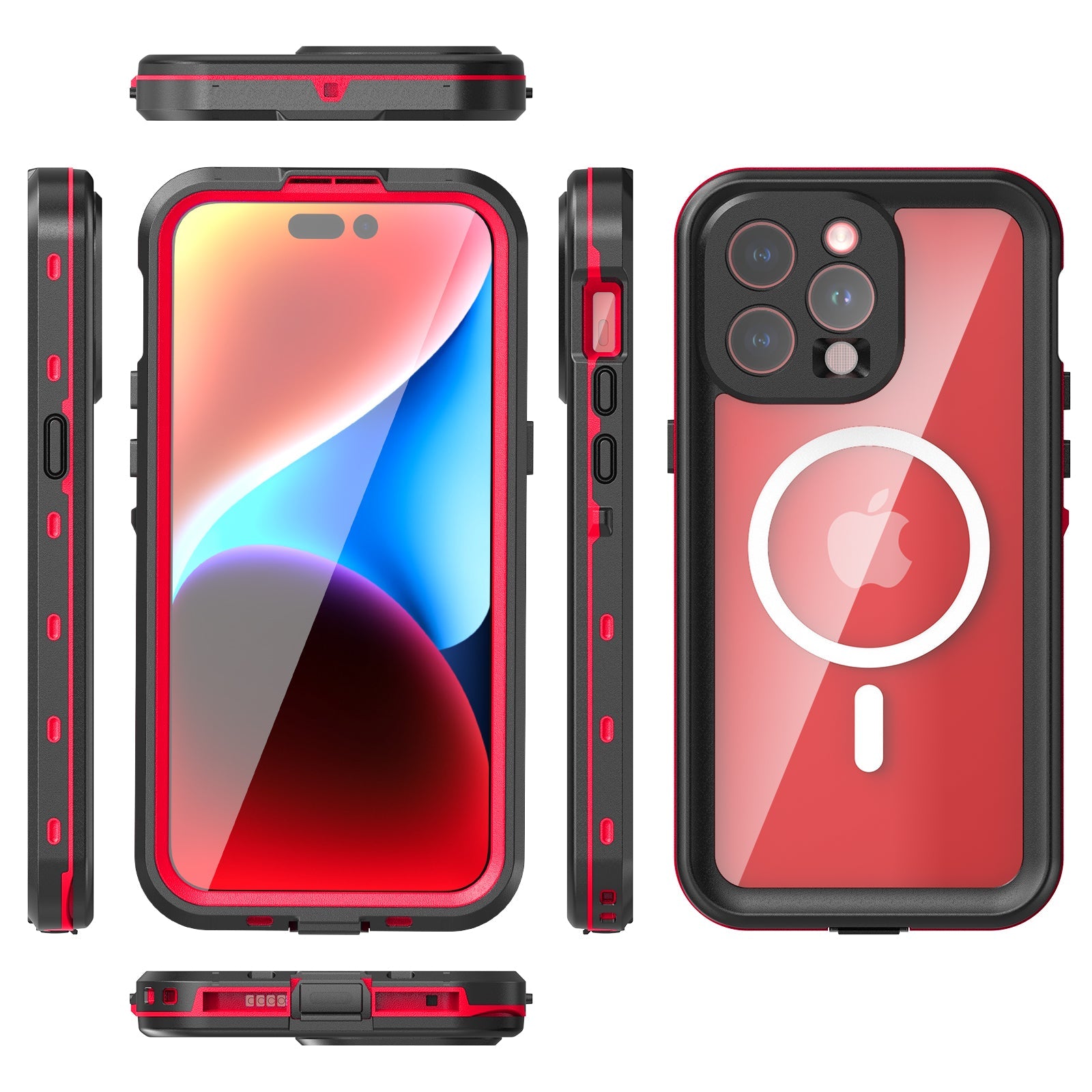 TPU+PC material snowproof, waterproof, dustproof, and shockproof phone case(iPhone 15/15 Plus/15 Pro/15 Pro Max)