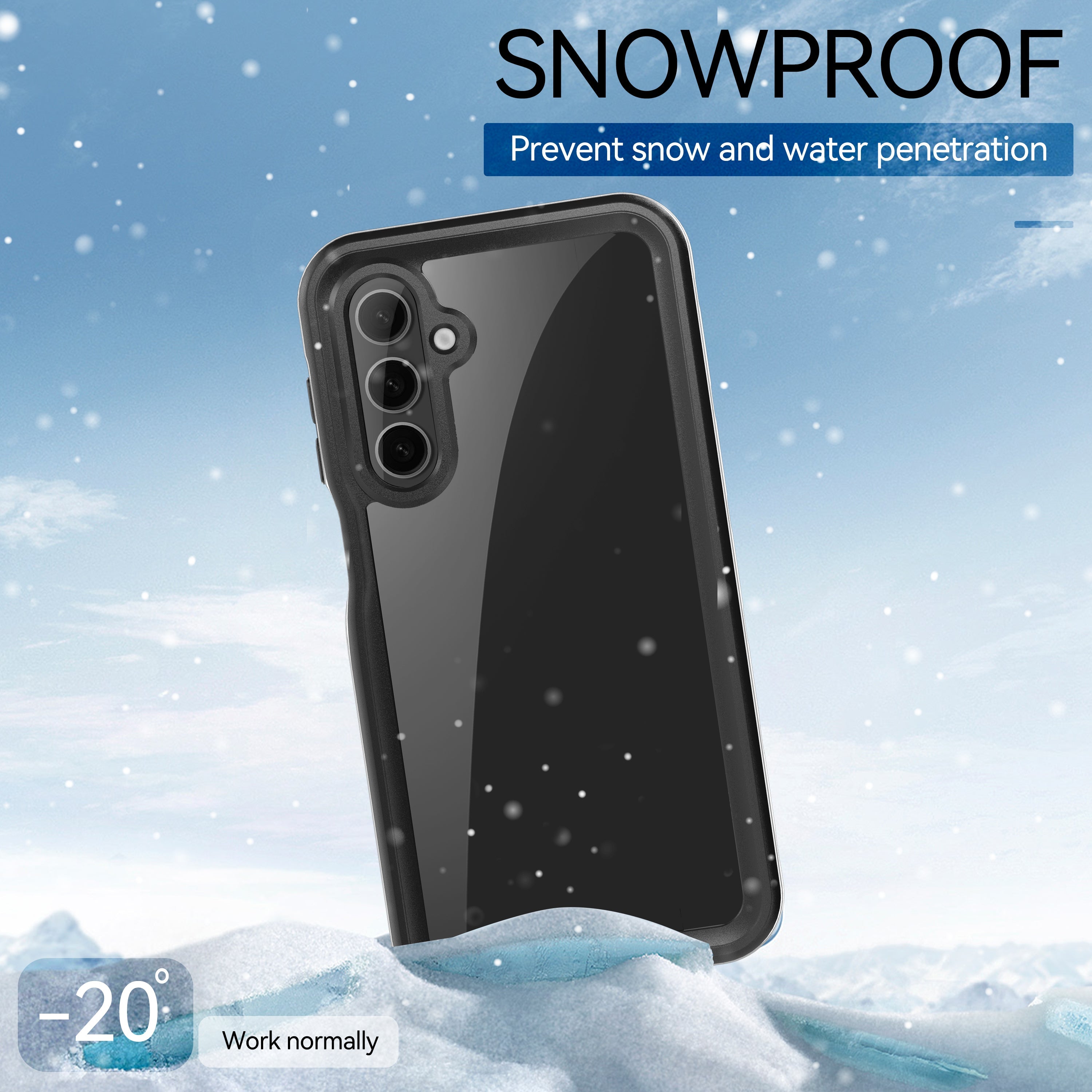 TPU+PET+PC material snowproof, waterproof, dustproof, and shockproof phone case(Samsung A16)