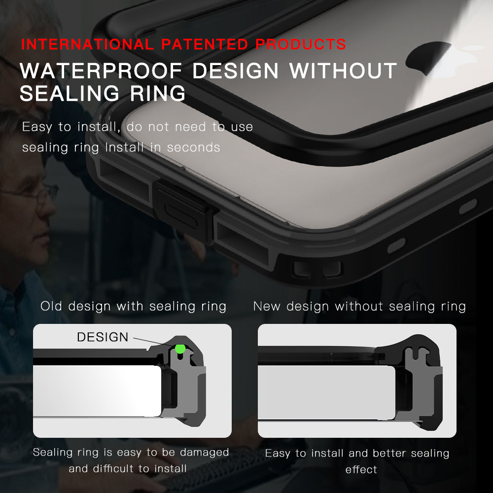 TPU+PC material snowproof, waterproof, dustproof, and shockproof phone case(iPhone 12/12 mini/12 Pro/12 Pro Max)