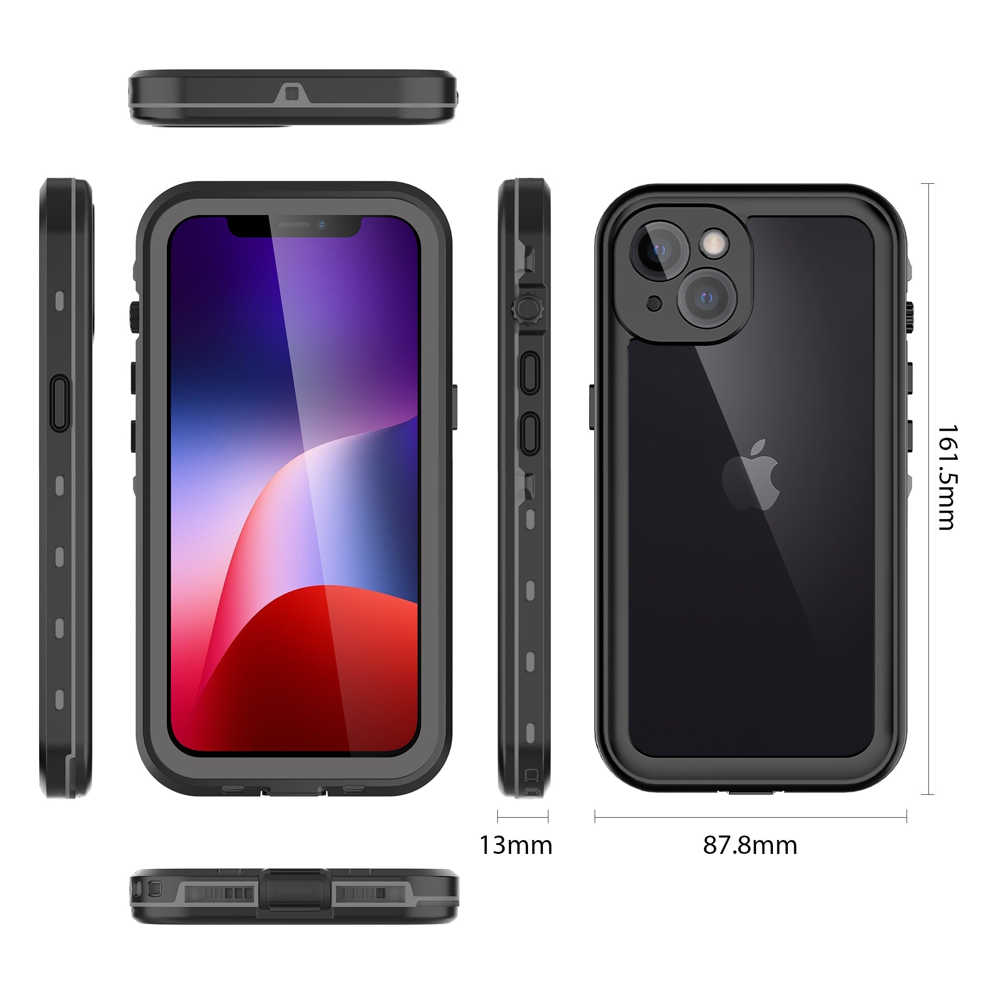 TPU+PC material snowproof, waterproof, dustproof, and shockproof phone case(iPhone 13/13 mini/13 Pro/13 Pro Max)