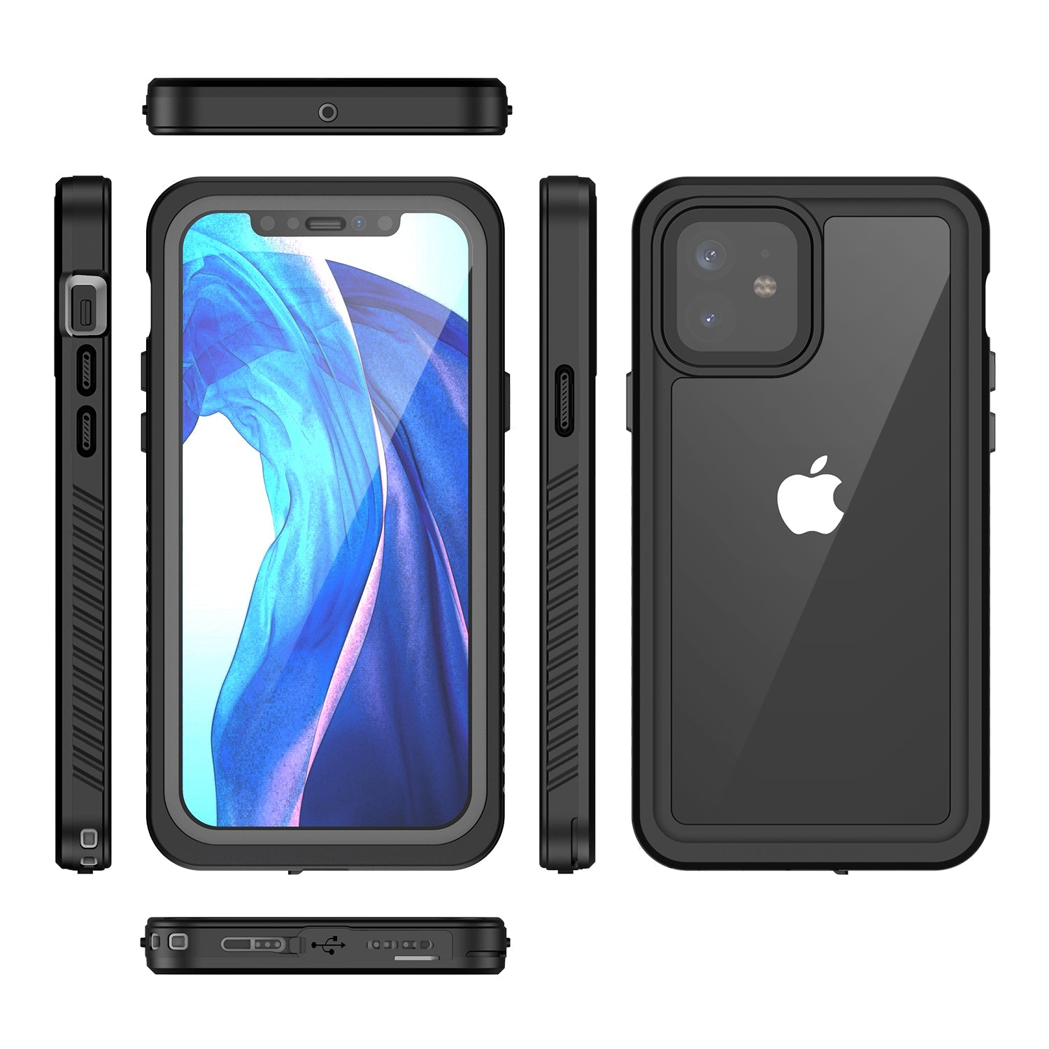 TPU+PET+PC material snowproof, waterproof, dustproof, and shockproof phone case(iPhone 12/12 mini/12 Pro/12 Pro Max)