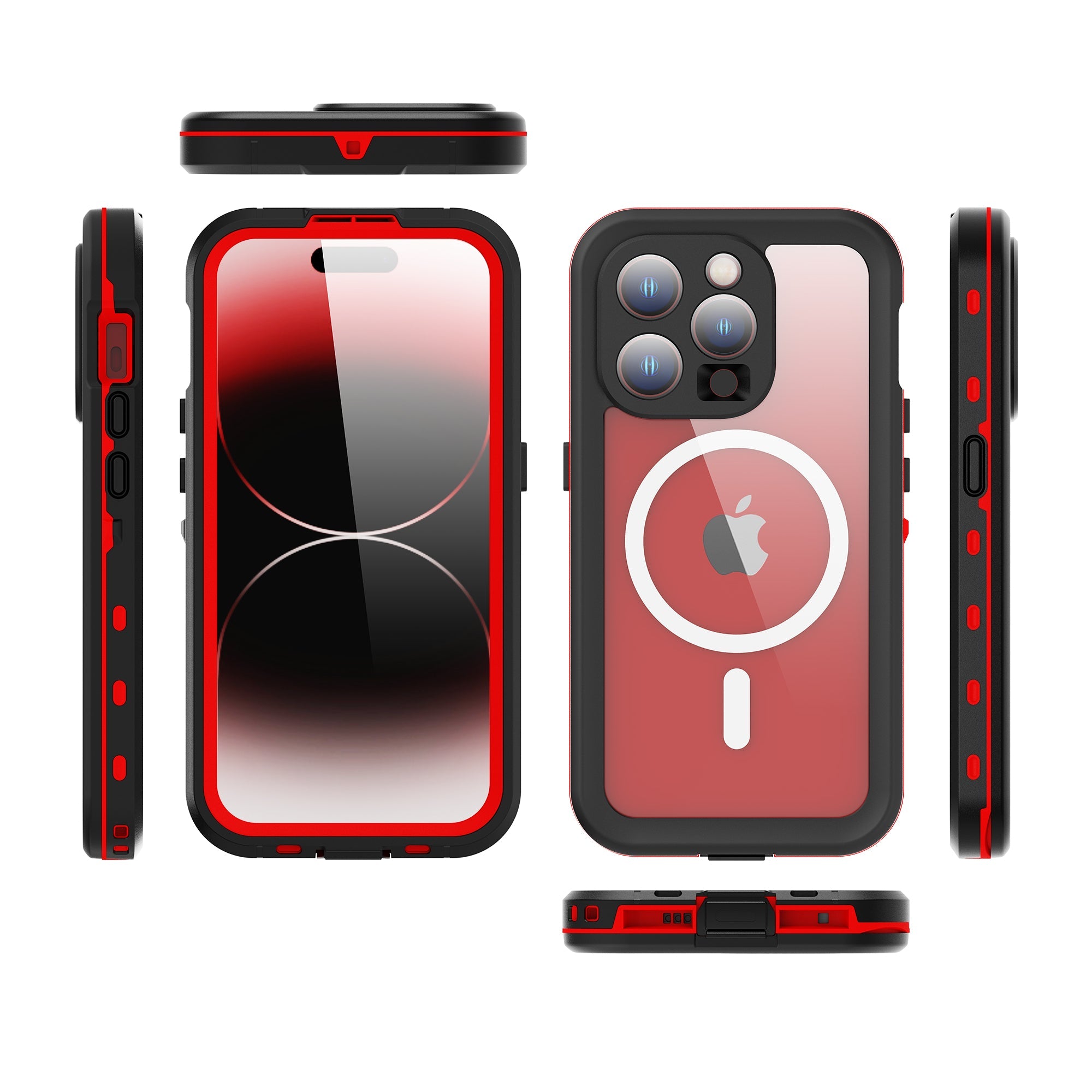 TPU+PC material snowproof, waterproof, dustproof, and shockproof phone case(iPhone 15/15 Plus/15 Pro/15 Pro Max)