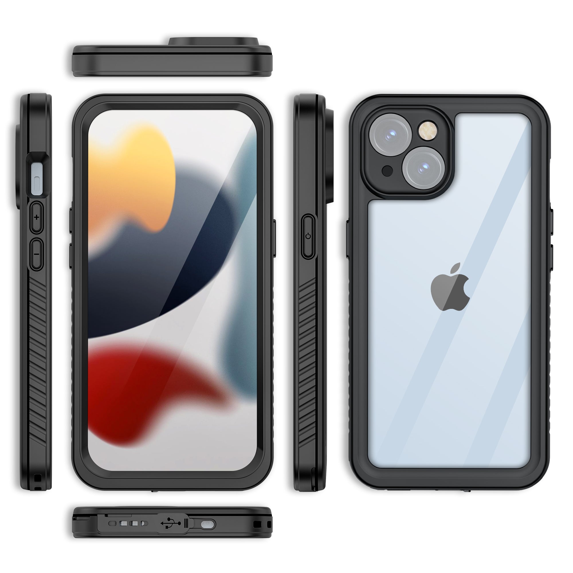 TPU+PET+PC material snowproof, waterproof, dustproof, and shockproof phone case(iPhone 15/15 Plus/15 Pro/15 Pro Max)