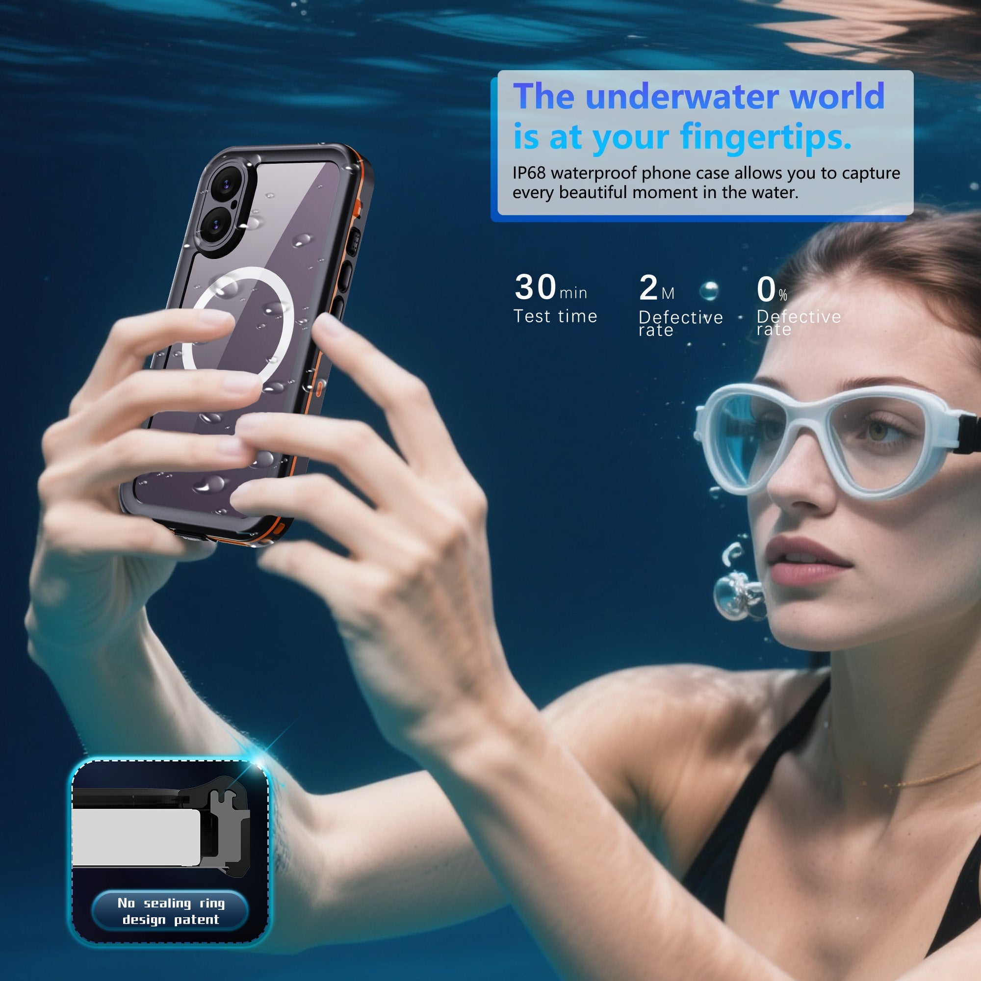 TPU+PC material snowproof, waterproof, dustproof, and shockproof phone case(iPhone 17/17 Plus/17 Pro/17 Pro Max)